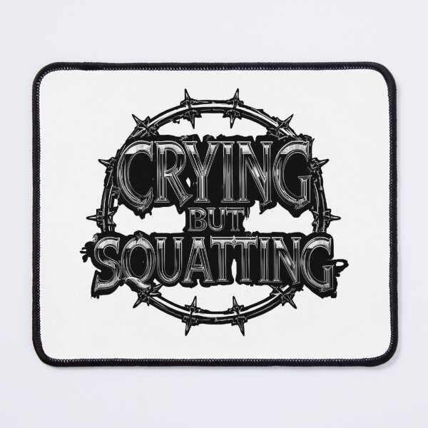 Item preview, Crying but Squatting – Streetwear Graphic Design designed and sold by Sparkofart07.