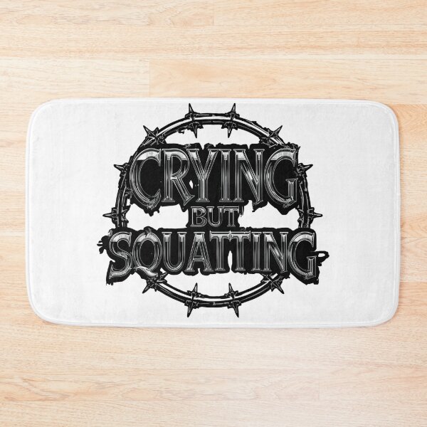 Item preview, Crying but Squatting – Streetwear Graphic Design designed and sold by Sparkofart07.