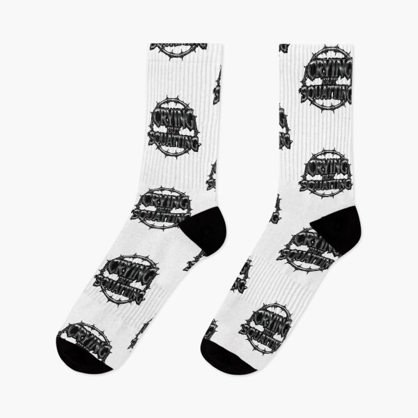 Item preview, Crying but Squatting – Streetwear Graphic Design designed and sold by Sparkofart07.