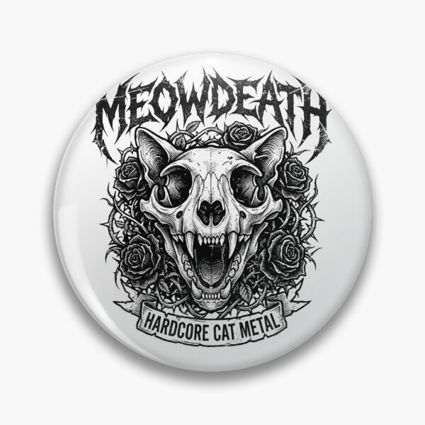 Item preview, MEOWDEATH: Hardcore Cat Metal designed and sold by CatstheticShop1.