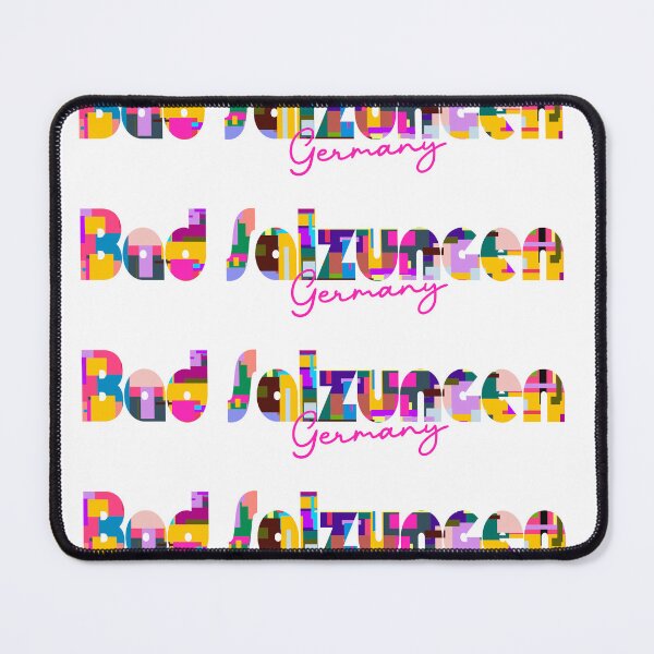 Item preview, Bad Salzungen, Germany, Vibrant Abstract City Typography Art designed and sold by Wanderful-roads.