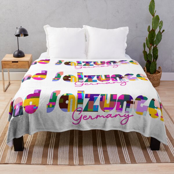 Item preview, Bad Salzungen, Germany, Vibrant Abstract City Typography Art designed and sold by Wanderful-roads.