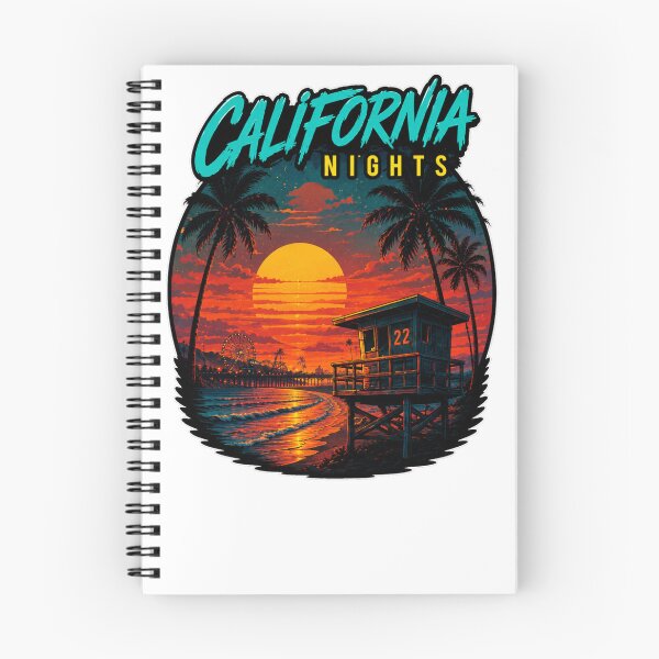 Item preview, California Nights Beach Sunset and Pier Shirt designed and sold by PINK FREE.