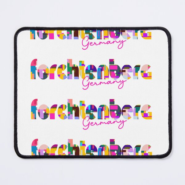 Item preview, Forchtenberg, Germany, Vibrant Abstract City Typography Art designed and sold by Wanderful-roads.