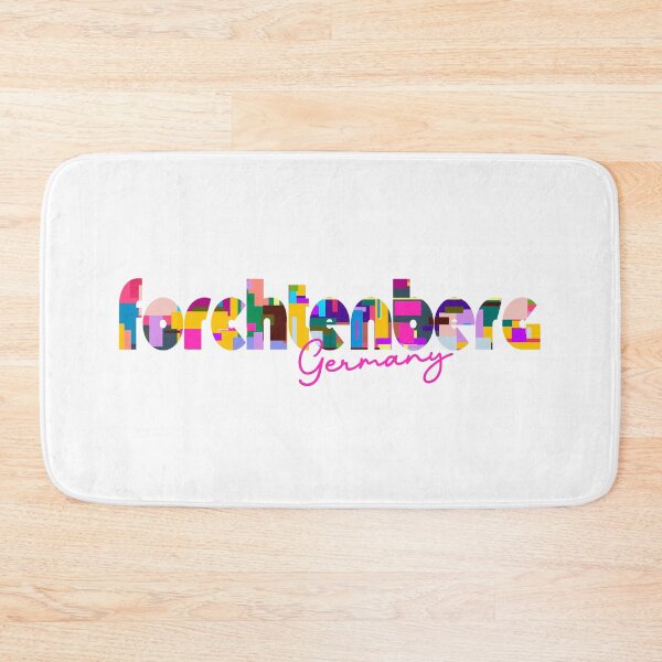 Item preview, Forchtenberg, Germany, Vibrant Abstract City Typography Art designed and sold by Wanderful-roads.