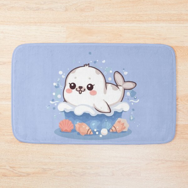 Item preview, Cute Ocean Seal Kawaii Sticker | Adorable Baby Seal Beach Design designed and sold by Stylestickers55.