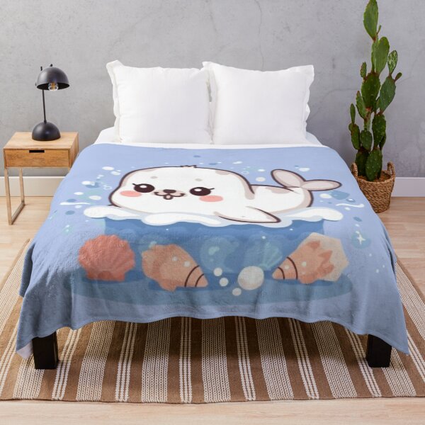 Item preview, Cute Ocean Seal Kawaii Sticker | Adorable Baby Seal Beach Design designed and sold by Stylestickers55.