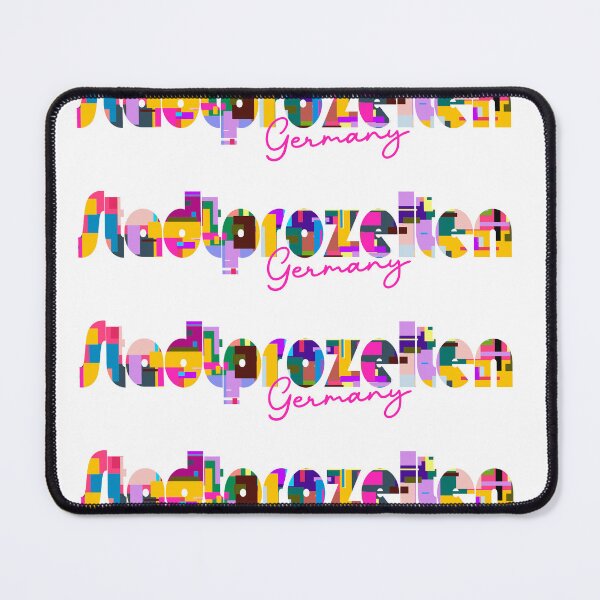 Item preview, Stadtprozelten, Germany, Vibrant Abstract City Typography Art designed and sold by Wanderful-roads.