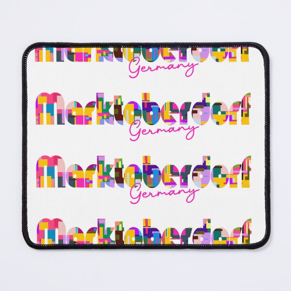Item preview, Marktoberdorf, Germany, Vibrant Abstract City Typography Art designed and sold by Wanderful-roads.