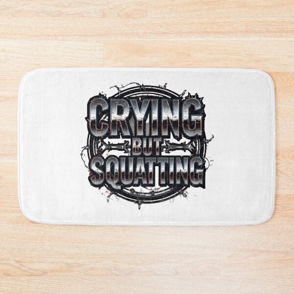 Item preview, Crying but Squatting – Streetwear Graphic Design designed and sold by Sparkofart07.