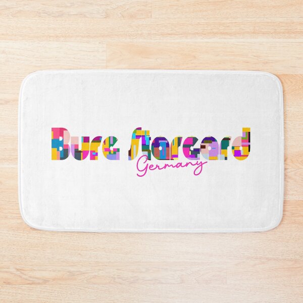 Item preview, Burg Stargard, Germany, Vibrant Abstract City Typography Art designed and sold by Wanderful-roads.