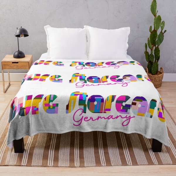 Item preview, Burg Stargard, Germany, Vibrant Abstract City Typography Art designed and sold by Wanderful-roads.