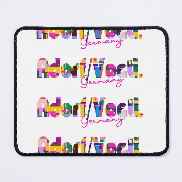Item preview, Adorf/Vogtl., Germany, Vibrant Abstract City Typography Art designed and sold by Wanderful-roads.