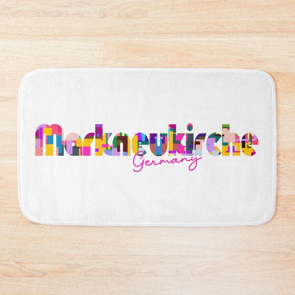 Item preview, Markneukirchen, Germany, Vibrant Abstract City Typography Art designed and sold by Wanderful-roads.
