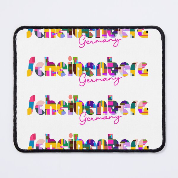 Item preview, Scheibenberg, Germany, Vibrant Abstract City Typography Art designed and sold by Wanderful-roads.