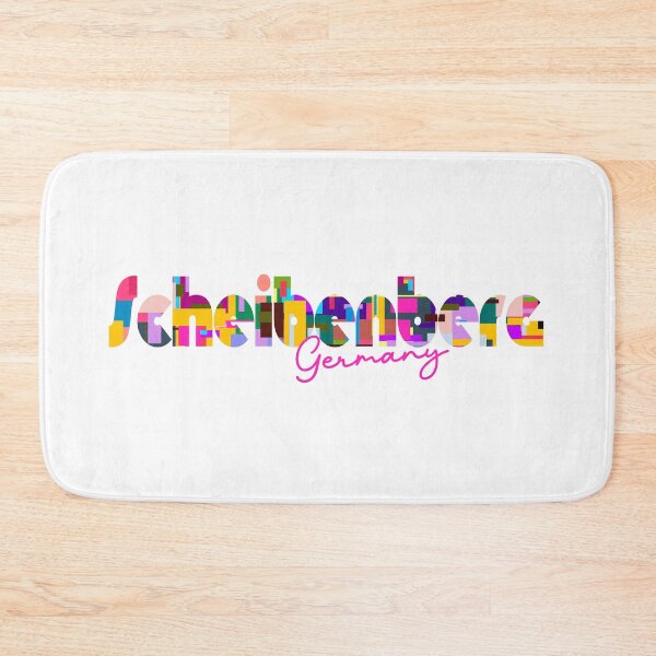 Item preview, Scheibenberg, Germany, Vibrant Abstract City Typography Art designed and sold by Wanderful-roads.
