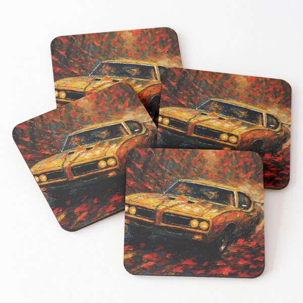 Item preview, The Judge 1969 Pontiac GTO Autumn - Abstract Art designed and sold by Dhenin Studio.
