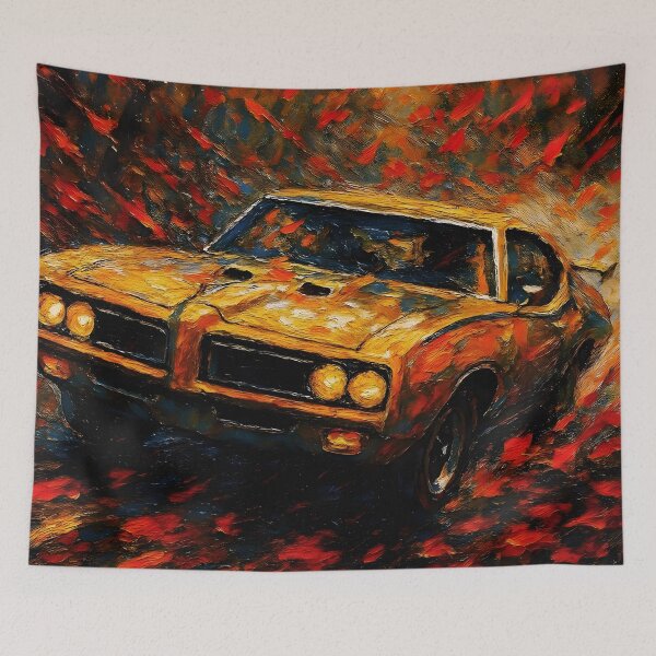 Item preview, The Judge 1969 Pontiac GTO Autumn - Abstract Art designed and sold by Dhenin Studio.