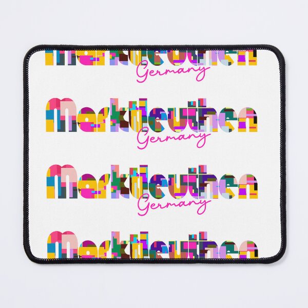 Item preview, Marktleuthen, Germany, Vibrant Abstract City Typography Art designed and sold by Wanderful-roads.