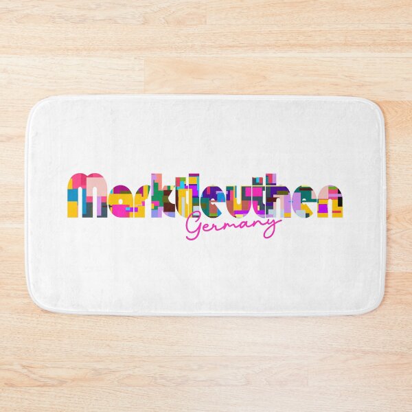 Item preview, Marktleuthen, Germany, Vibrant Abstract City Typography Art designed and sold by Wanderful-roads.