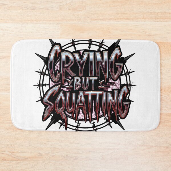 Item preview, Crying but Squatting – Streetwear Graphic Design designed and sold by Sparkofart07.