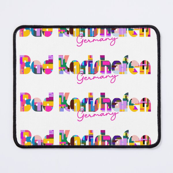 Item preview, Bad Karlshafen, Germany, Vibrant Abstract City Typography Art designed and sold by Wanderful-roads.