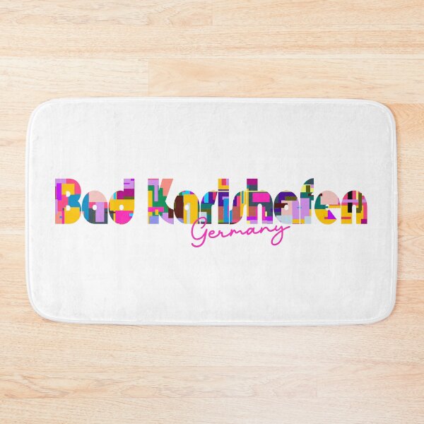 Item preview, Bad Karlshafen, Germany, Vibrant Abstract City Typography Art designed and sold by Wanderful-roads.