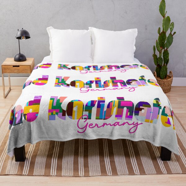 Item preview, Bad Karlshafen, Germany, Vibrant Abstract City Typography Art designed and sold by Wanderful-roads.