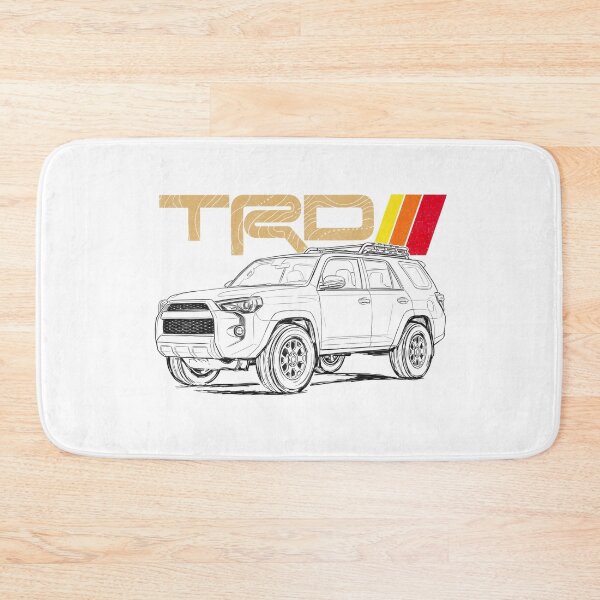 Item preview, Line Art Style 5th Gen 4Runner Retro TRD Stripe Offroad Adventure [White Shirt Only] designed and sold by Off-Road-Zone.