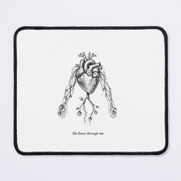 Item preview, Life Flows Through Me Anatomical Vascular Rose Vine Sketch designed and sold by KindByNature.