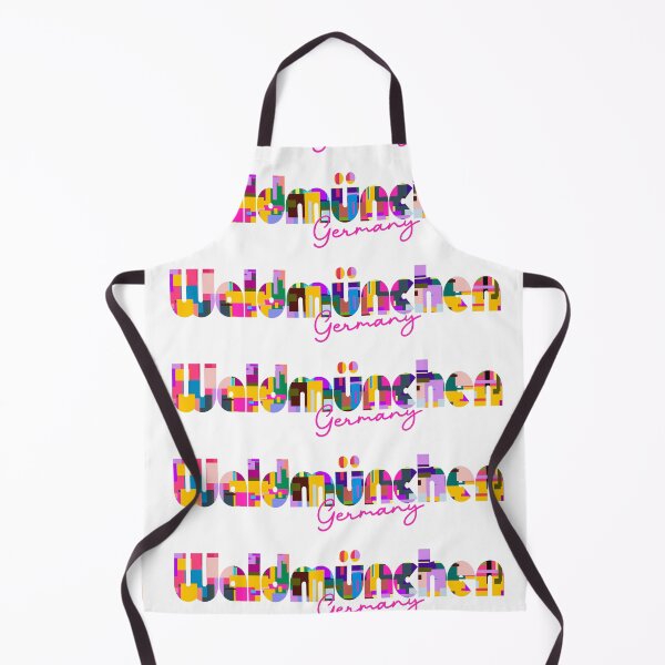Item preview, Waldmünchen, Germany, Vibrant Abstract City Typography Art designed and sold by Wanderful-roads.