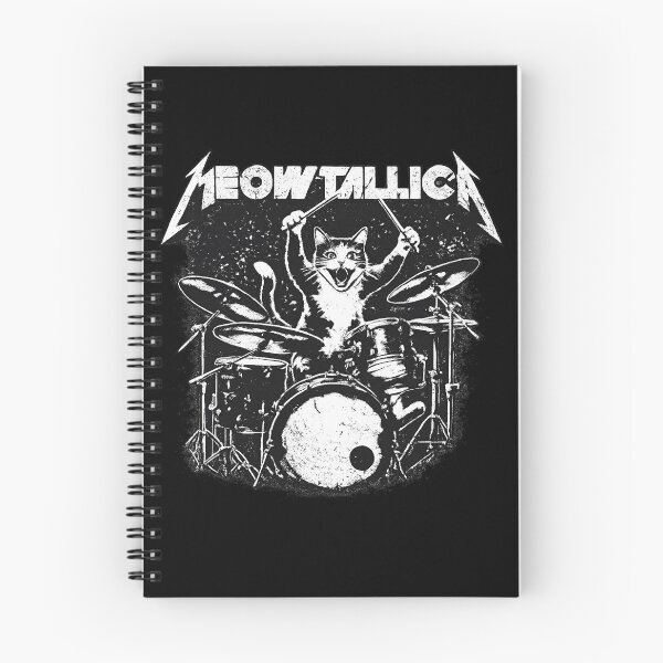 Item preview, Meowtallica Cat Drummer Shirt | Funny Heavy Metal Cat Lover T-Shirt designed and sold by GarnerSupplyCo.