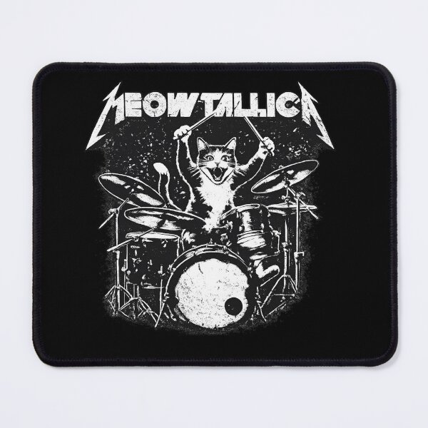 Item preview, Meowtallica Cat Drummer Shirt | Funny Heavy Metal Cat Lover T-Shirt designed and sold by GarnerSupplyCo.