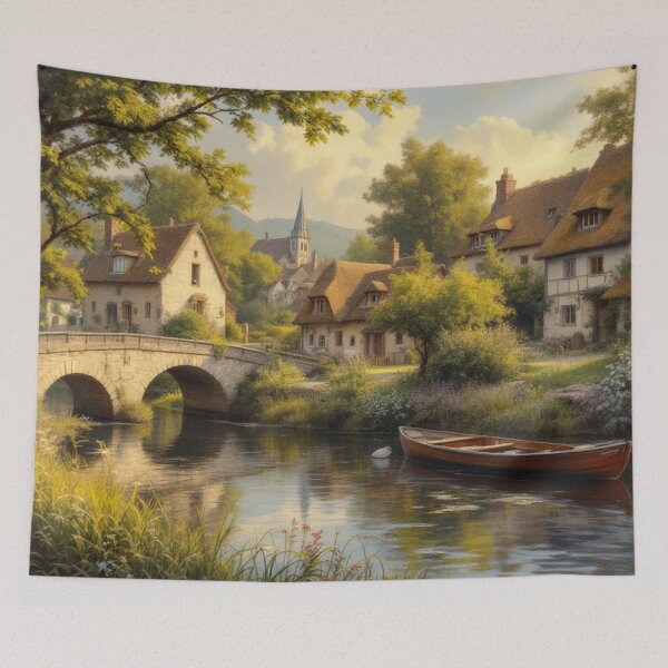Item preview, Village in Auvergne (France) designed and sold by jefboutique6150.