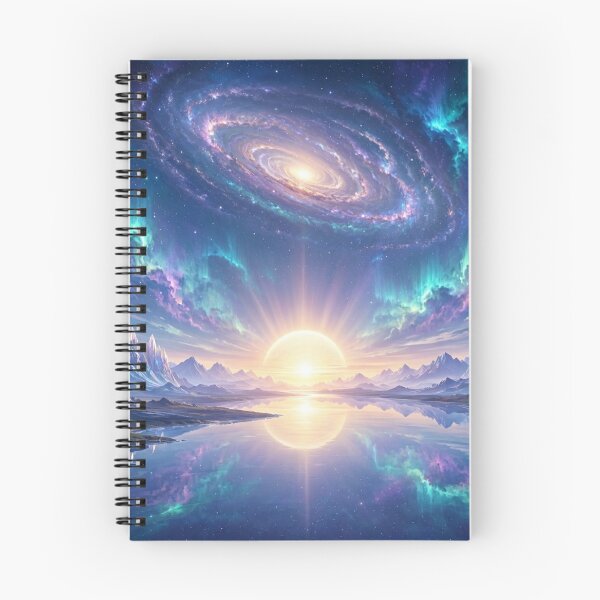 Item preview, The First Dawn | Cosmic Horizons Collection | Celestial Galaxy Sunrise Landscape Art designed and sold by OandSDesigns23.