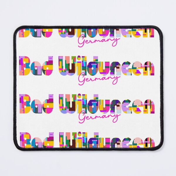 Item preview, Bad Wildungen, Germany, Vibrant Abstract City Typography Art designed and sold by Wanderful-roads.