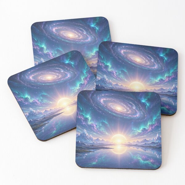 Item preview, The First Dawn | Cosmic Horizons Collection | Celestial Galaxy Sunrise Landscape Art designed and sold by OandSDesigns23.
