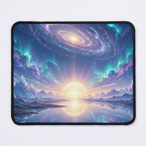 Item preview, The First Dawn | Cosmic Horizons Collection | Celestial Galaxy Sunrise Landscape Art designed and sold by OandSDesigns23.