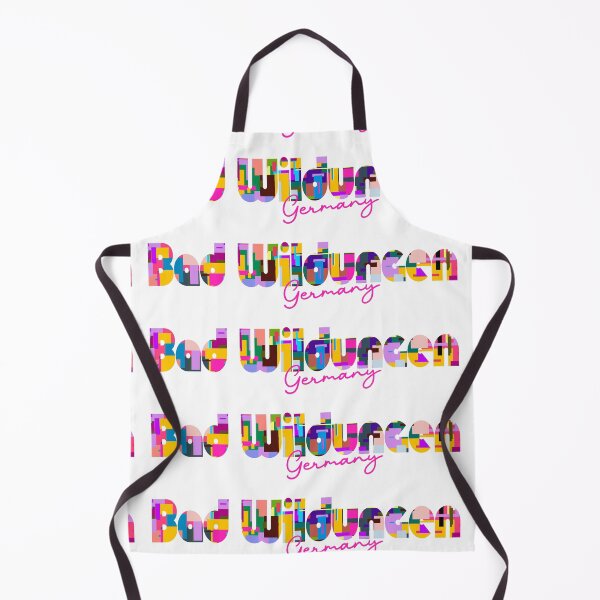 Item preview, Bad Wildungen, Germany, Vibrant Abstract City Typography Art designed and sold by Wanderful-roads.