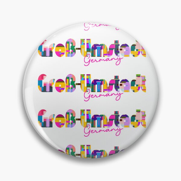 Item preview, Groß-Umstadt, Germany, Vibrant Abstract City Typography Art designed and sold by Wanderful-roads.