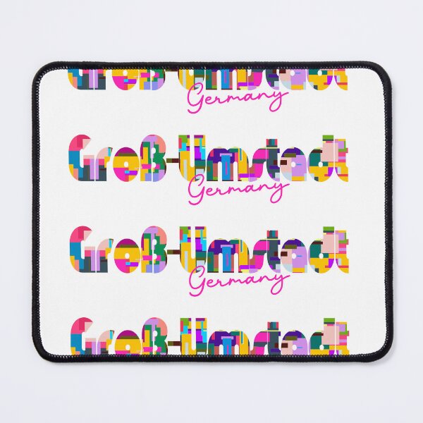 Item preview, Groß-Umstadt, Germany, Vibrant Abstract City Typography Art designed and sold by Wanderful-roads.