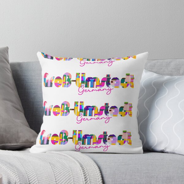 Item preview, Groß-Umstadt, Germany, Vibrant Abstract City Typography Art designed and sold by Wanderful-roads.
