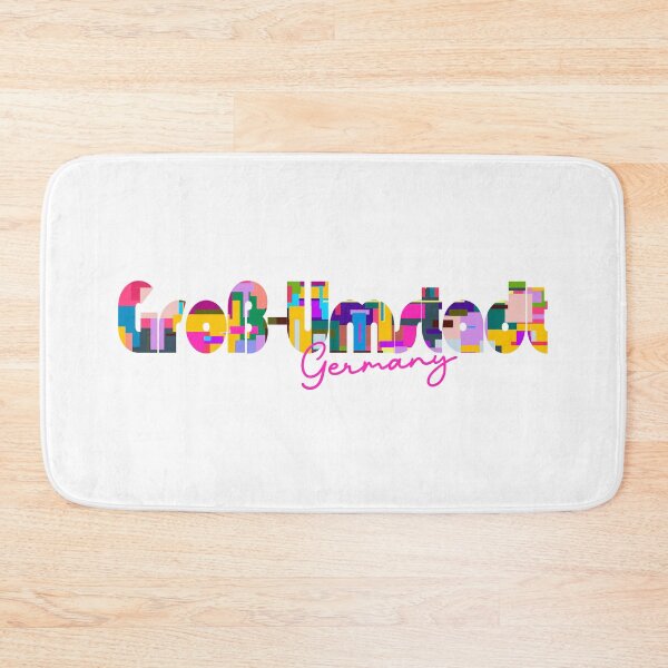 Item preview, Groß-Umstadt, Germany, Vibrant Abstract City Typography Art designed and sold by Wanderful-roads.