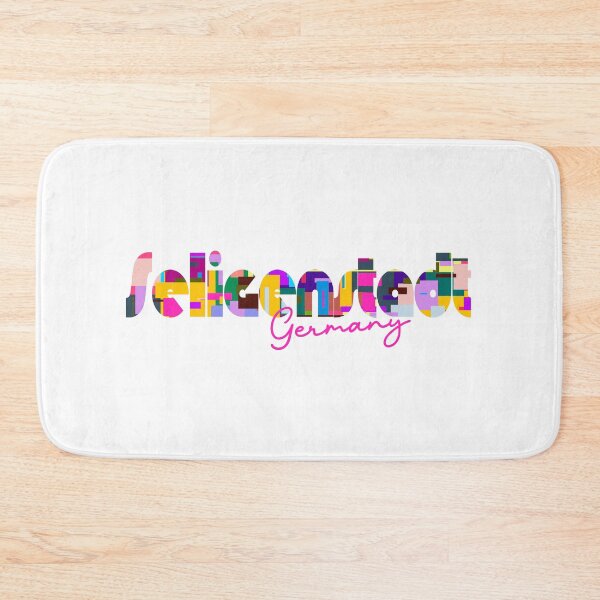 Item preview, Seligenstadt, Germany, Vibrant Abstract City Typography Art designed and sold by Wanderful-roads.
