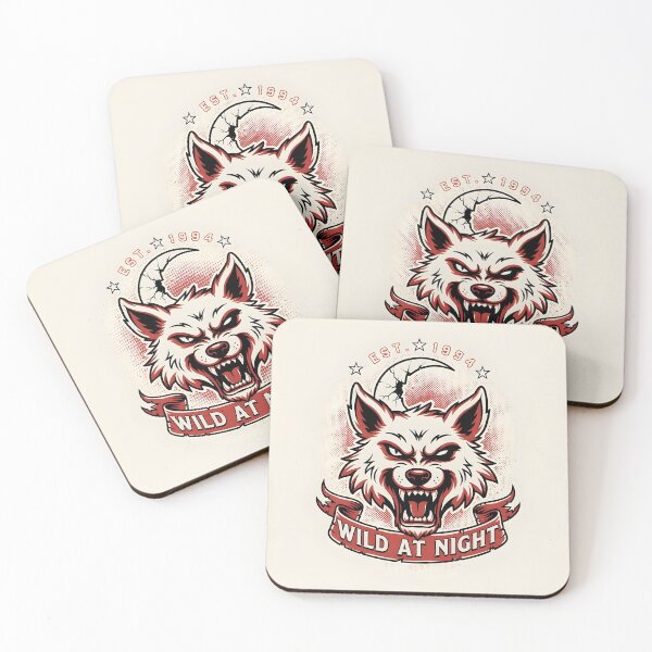 Item preview, Wild Nights – Lunar Wolf Vintage Tattoo Design designed and sold by smilukk.