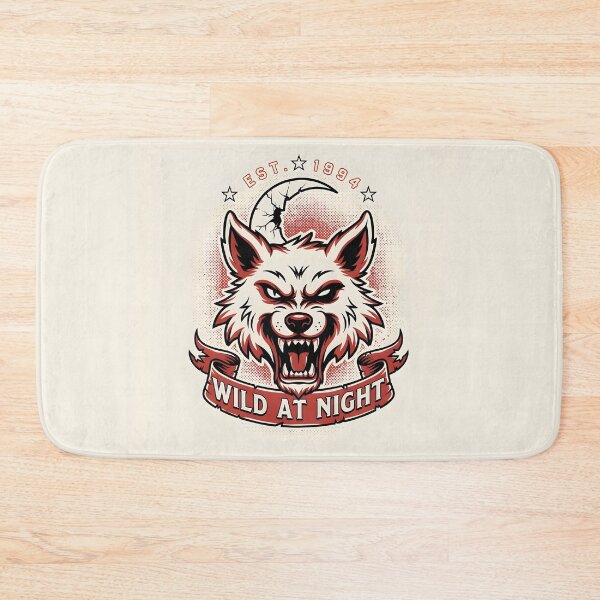 Item preview, Wild Nights – Lunar Wolf Vintage Tattoo Design designed and sold by smilukk.