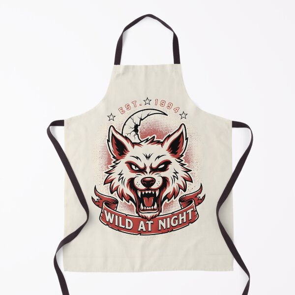 Item preview, Wild Nights – Lunar Wolf Vintage Tattoo Design designed and sold by smilukk.