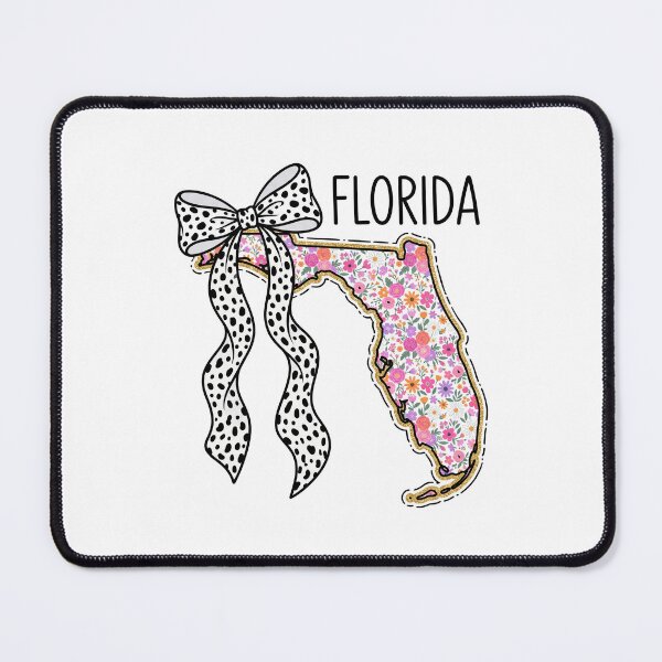 Item preview, Cute Florida Floral Map Graphic Coquette Bow Design designed and sold by Paper Drip.