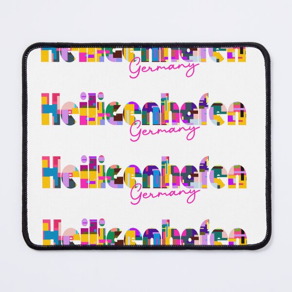 Item preview, Heiligenhafen, Germany, Vibrant Abstract City Typography Art designed and sold by Wanderful-roads.