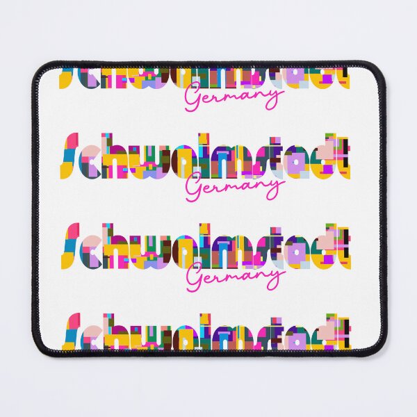 Item preview, Schwalmstadt, Germany, Vibrant Abstract City Typography Art designed and sold by Wanderful-roads.